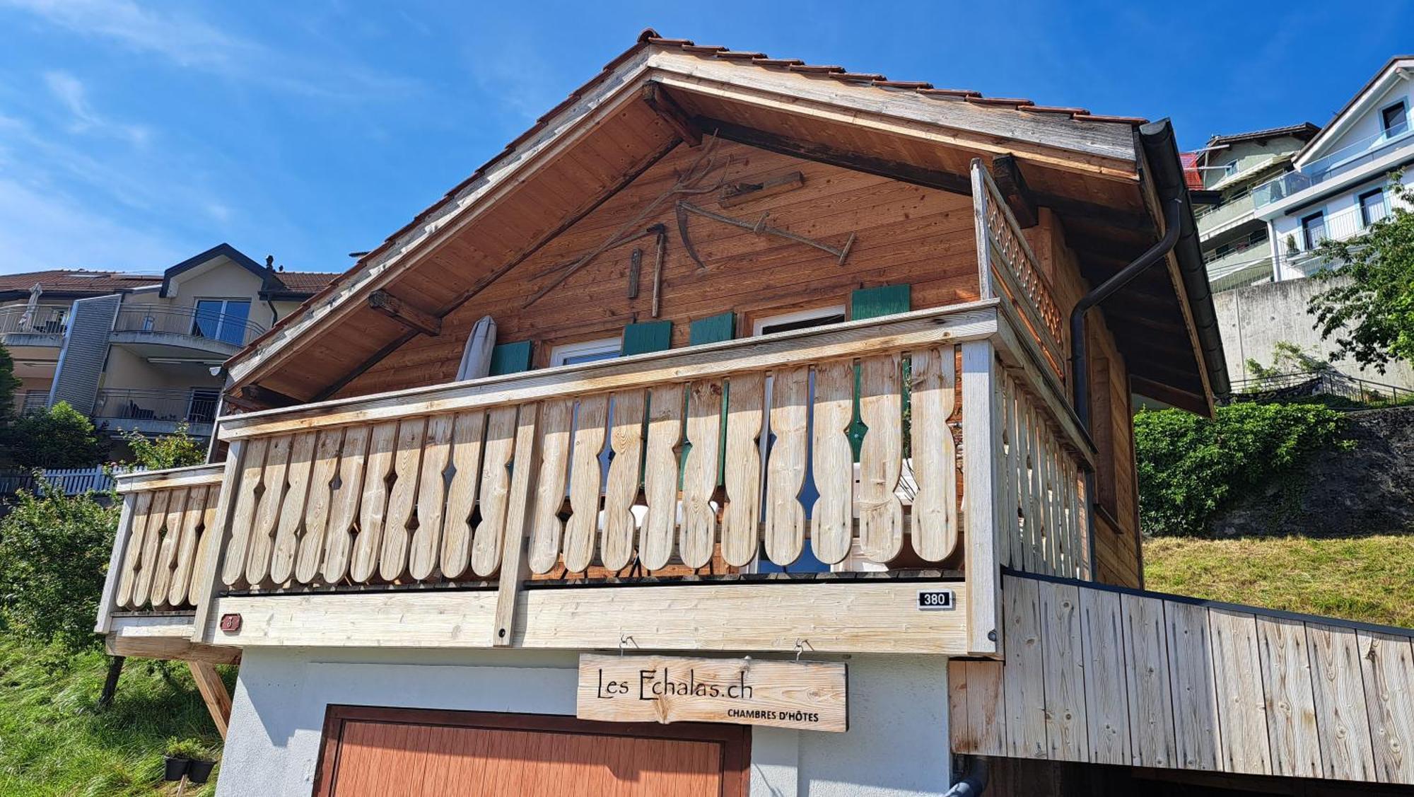 "Les Echalas" Chalet Independant Avec Cuisine En Lavaux Unesco Шебр Экстерьер фото